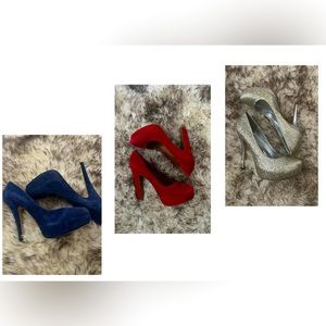 BUNDLE OF THREE PAIRS OF ALDO PUMPS